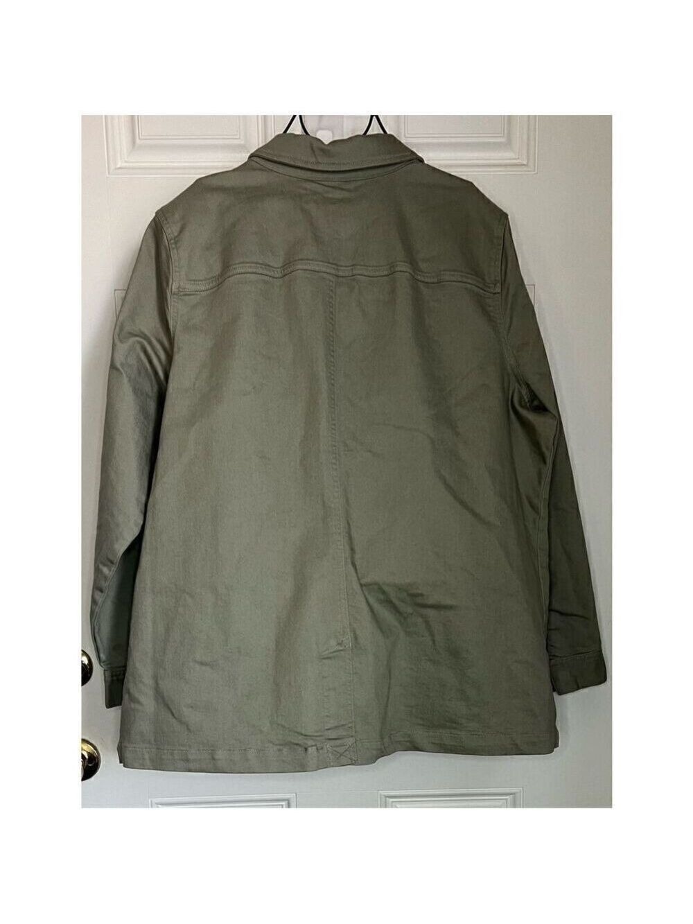 AnyBody Stretch Twill Utility Jacket with Pockets (2X) - Picture 3 of 5